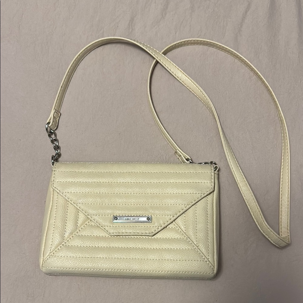 Nine West Cream Crossbody Bag